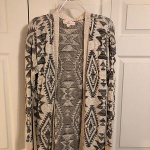Black and cream cardigan
